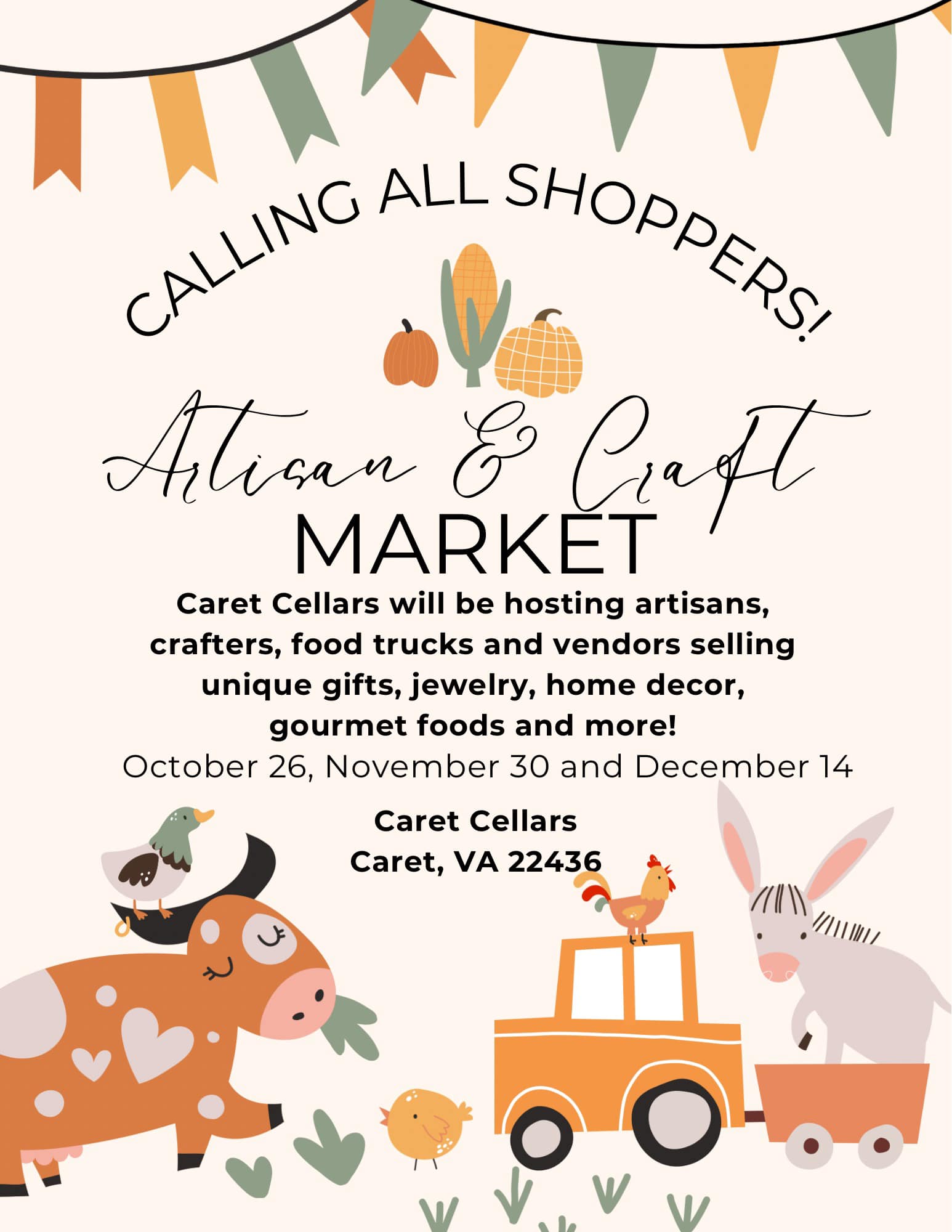 Caret Cellars Artisan & Craft Market