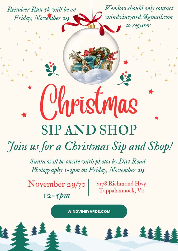 Christmas Sip and Shop