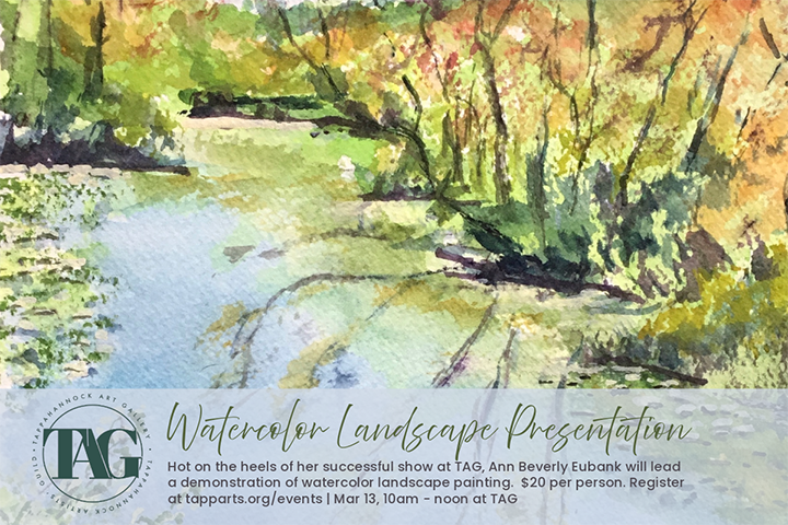 Ann Beverly Exhibit and Demo ABE Watercolor Demonstration