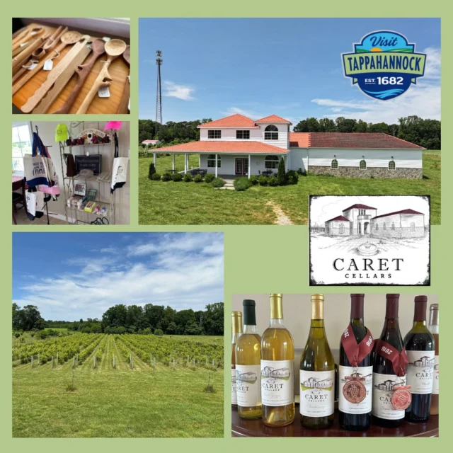 🍷✨ 𝐄𝐬𝐜𝐚𝐩𝐞 𝐭𝐨 𝐏𝐞𝐚𝐜𝐞 𝐚𝐭 𝐂𝐚𝐫𝐞𝐭 𝐂𝐞𝐥𝐥𝐚𝐫𝐬! ✨🍇

Looking for a serene spot to sip, relax, and unwind? Look no further than @caretcellars, a hidden gem in Essex County! 🌿 This beautiful winery offers 𝐝𝐞𝐥𝐢𝐜𝐢𝐨𝐮𝐬, 𝐚𝐰𝐚𝐫𝐝-𝐰𝐢𝐧𝐧𝐢𝐧𝐠 𝐰𝐢𝐧𝐞𝐬, stunning views, and a peaceful atmosphere that melts your stress away.

🛍️ Browse their unique 𝐦𝐞𝐫𝐜𝐡𝐚𝐧𝐝𝐢𝐬𝐞
👨‍👩‍👧‍👦 Bring the 𝐰𝐡𝐨𝐥𝐞 𝐟𝐚𝐦𝐢𝐥𝐲
🐾 Yes—𝐟𝐮𝐫𝐫𝐲 𝐟𝐫𝐢𝐞𝐧𝐝𝐬 𝐚𝐫𝐞 𝐰𝐞𝐥𝐜𝐨𝐦𝐞 𝐭𝐨𝐨!

Whether you're here for a tasting, or just to enjoy the view, Caret Cellars is the perfect blend of charm, flavor, and tranquility. 🍷💜

📍 Plan your visit: www.VisitTappahannock.com

#caretcellars  #visittappahannock  #virginiawine  #familyfriendly  #petfriendly #peacefulescape  #sipandsavor